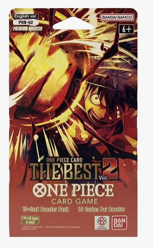 NEW! One Piece "The Best Volume 2" Sleeved Booster Pack personal break! 12 cards! Bandai/Namco