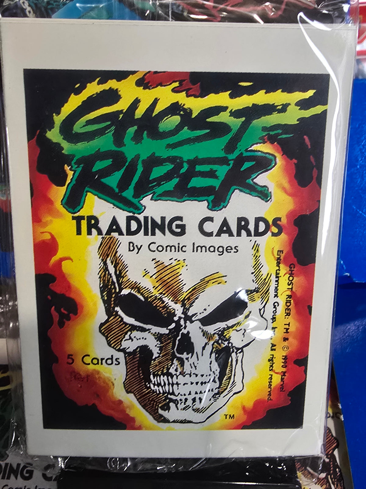 ONE PACK! Rare - 1990 Ghostrider Comic Images Cover Trading Cards