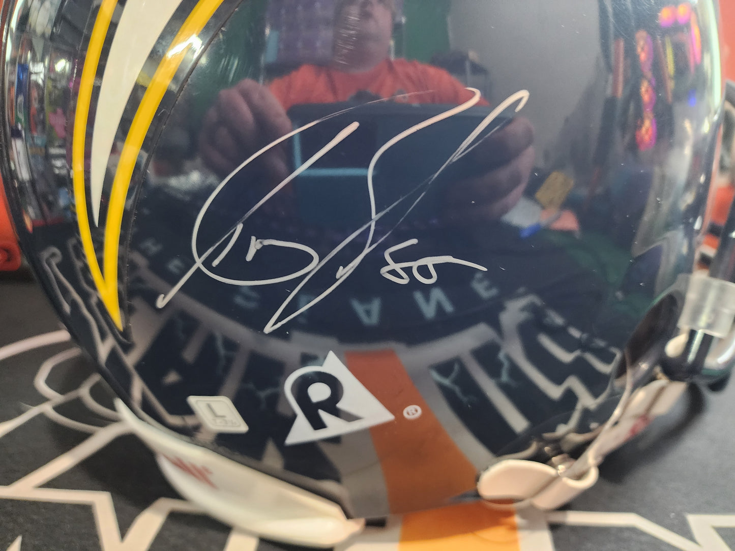 Tim Dwight AUTHENTIC Autographed Full Size Proline Helmet NFL Auctions PSA COA 90s Era!