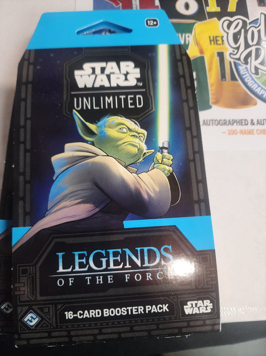 NEW! Star Wars Unlimited LEGENDS OF THE FORCE Sleeved Pack personal break!
