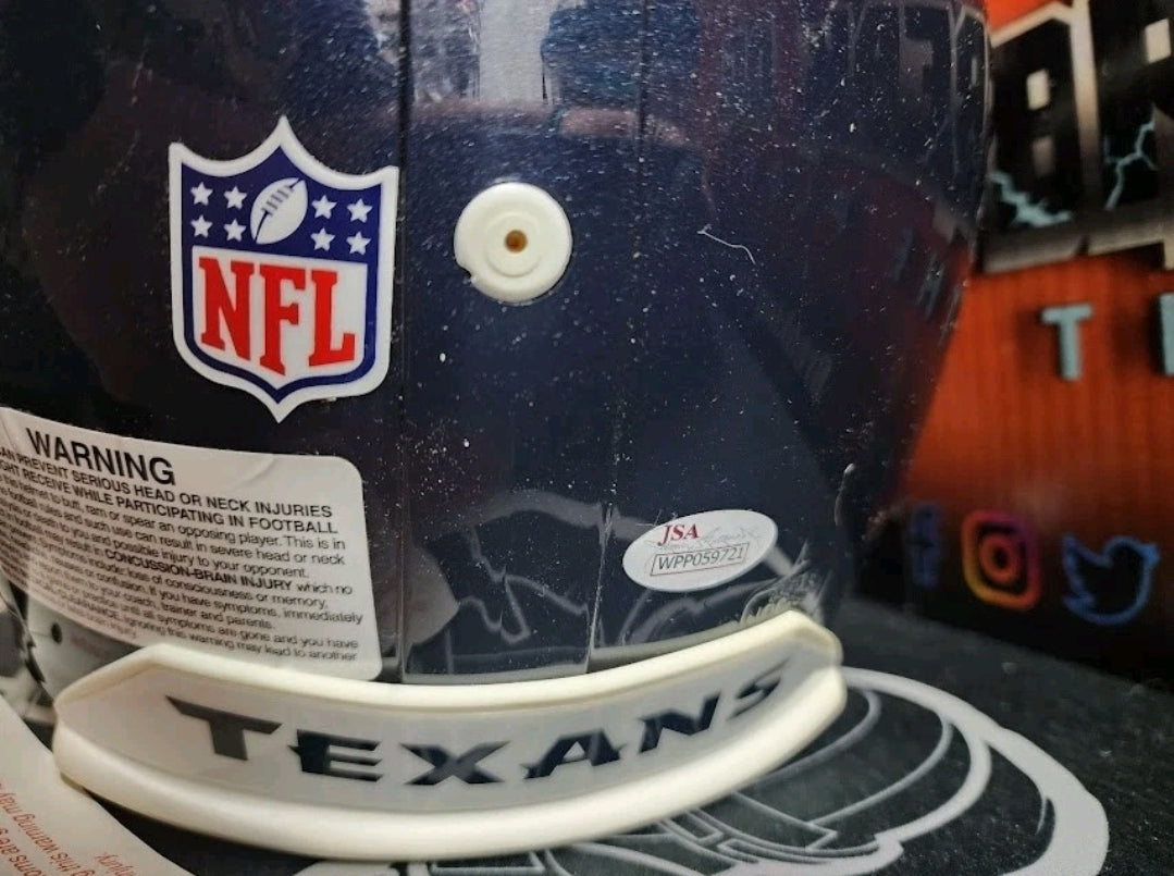 Will Fuller Autographed Authentic Texans Full Size Helmet JSA COA