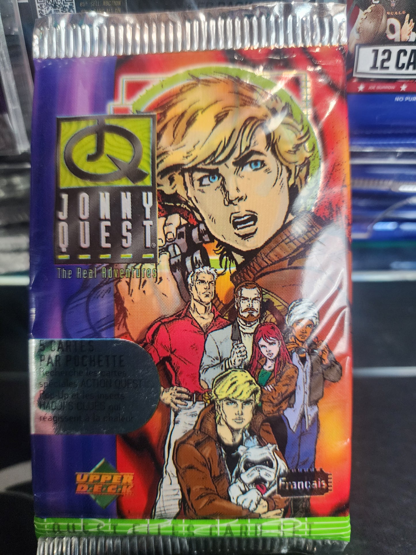 Johnny Quest Upper Deck 1996 Pack Personal Break! 6 cards! Chase Action Quest Pop-up cards and heat-activated HADJI'S CLUES inserts!