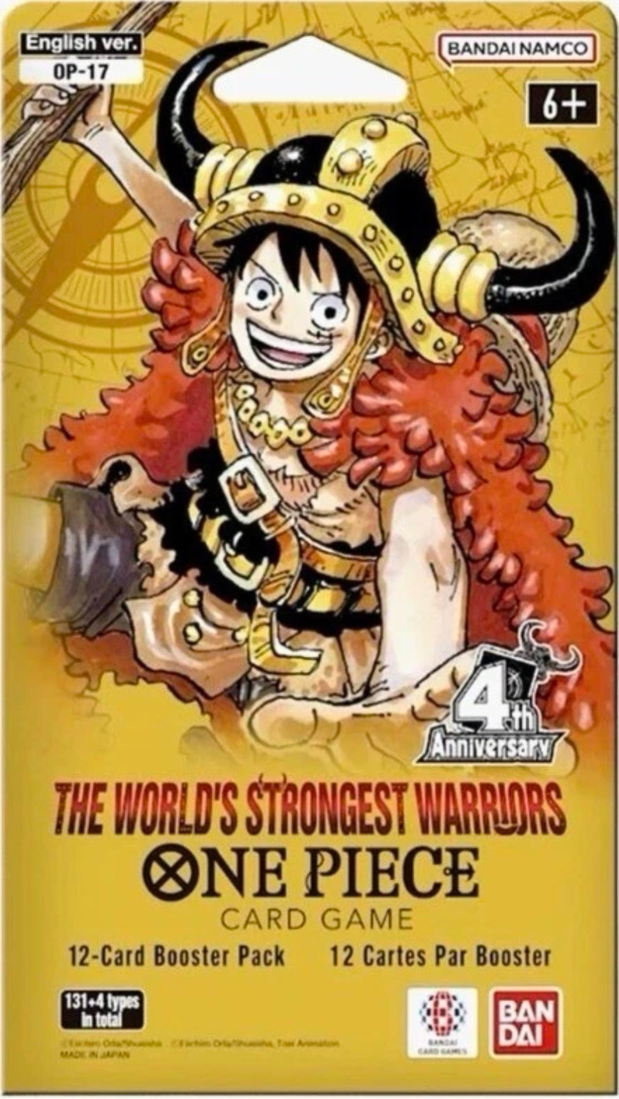One Piece: The World's Strongest Warriors SLEEVED Booster Pack OP-17
