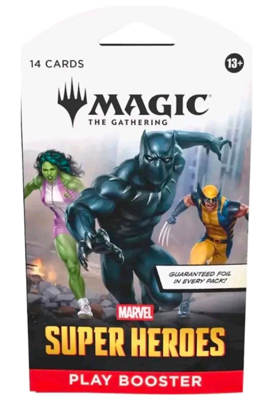 Marvel Super Heroes MTG Magic The Gathering SLEEVED Play Booster Pack