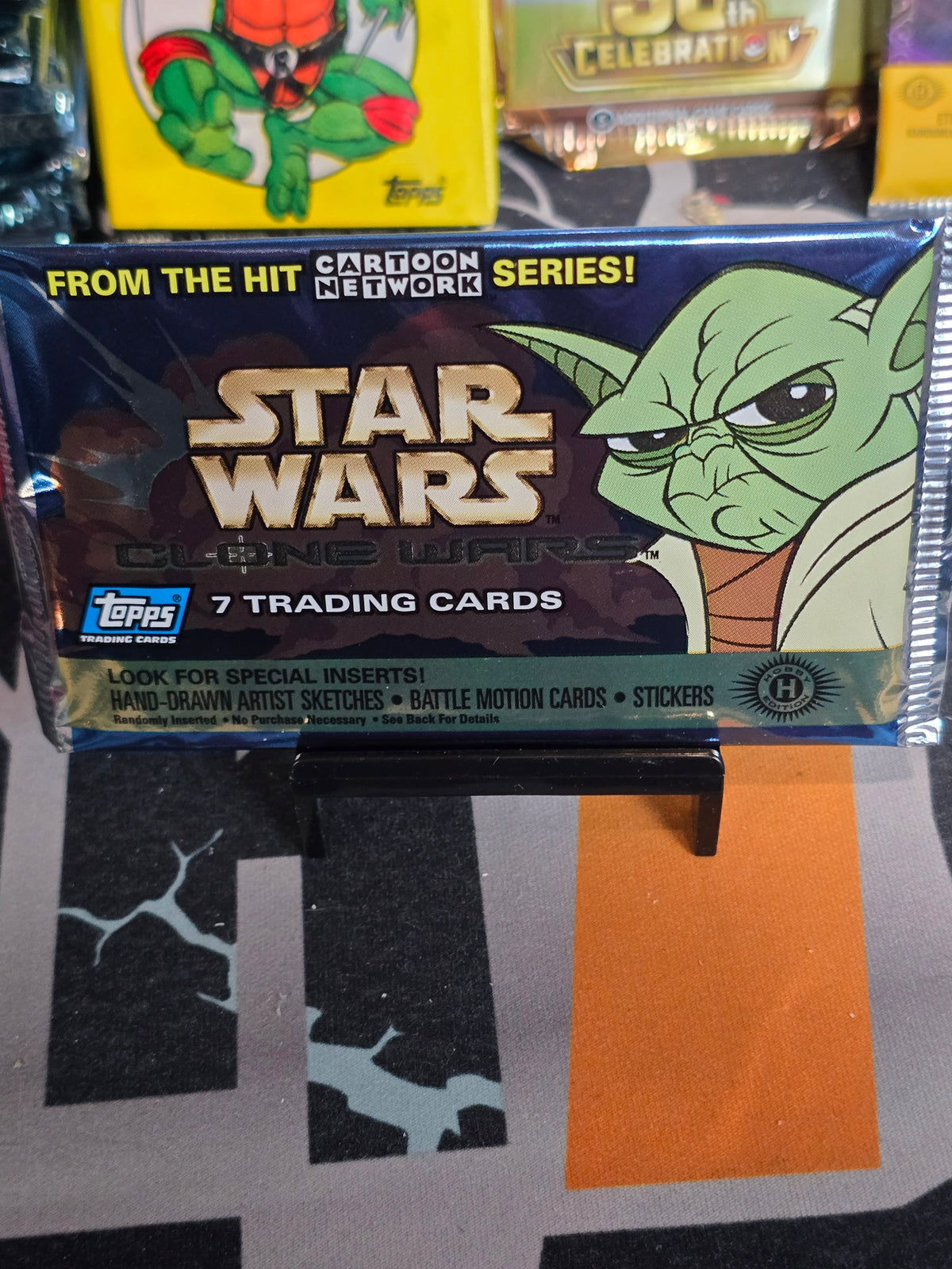 RARE Star Wars Clone Wars Topps HOBBY Pack Cartoon Network