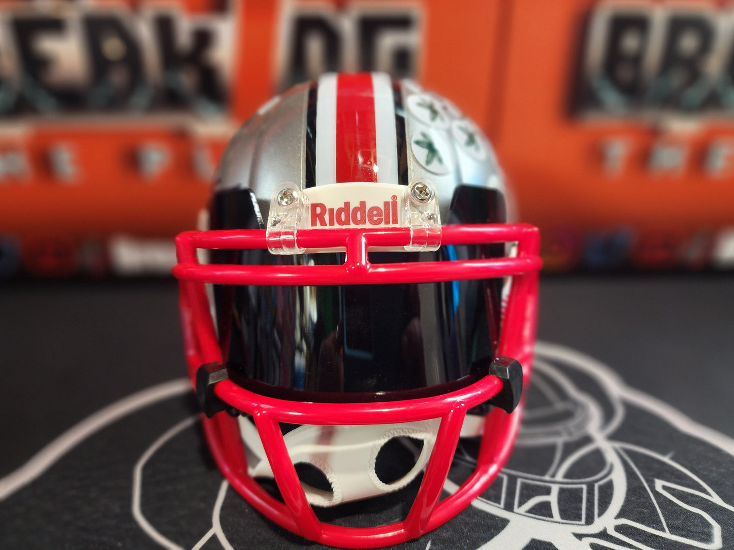 CJ Stroud FLASH Autographed Mini Helmet Ohio State University OSU Texans Beckett COA with visor!