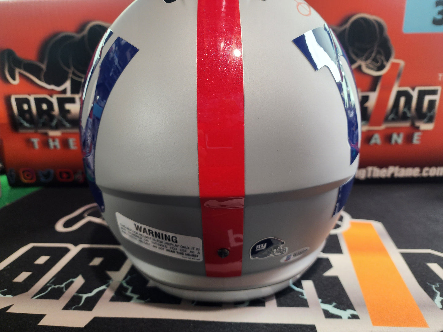 Daniel Jones AMP Specialty Auto Full Size Helmet Giants Colts Beckett COA