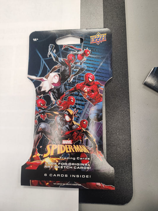 NEW! Marvel Spiderman Sleeved Pack Personal Break!  Look for original sketch cards!