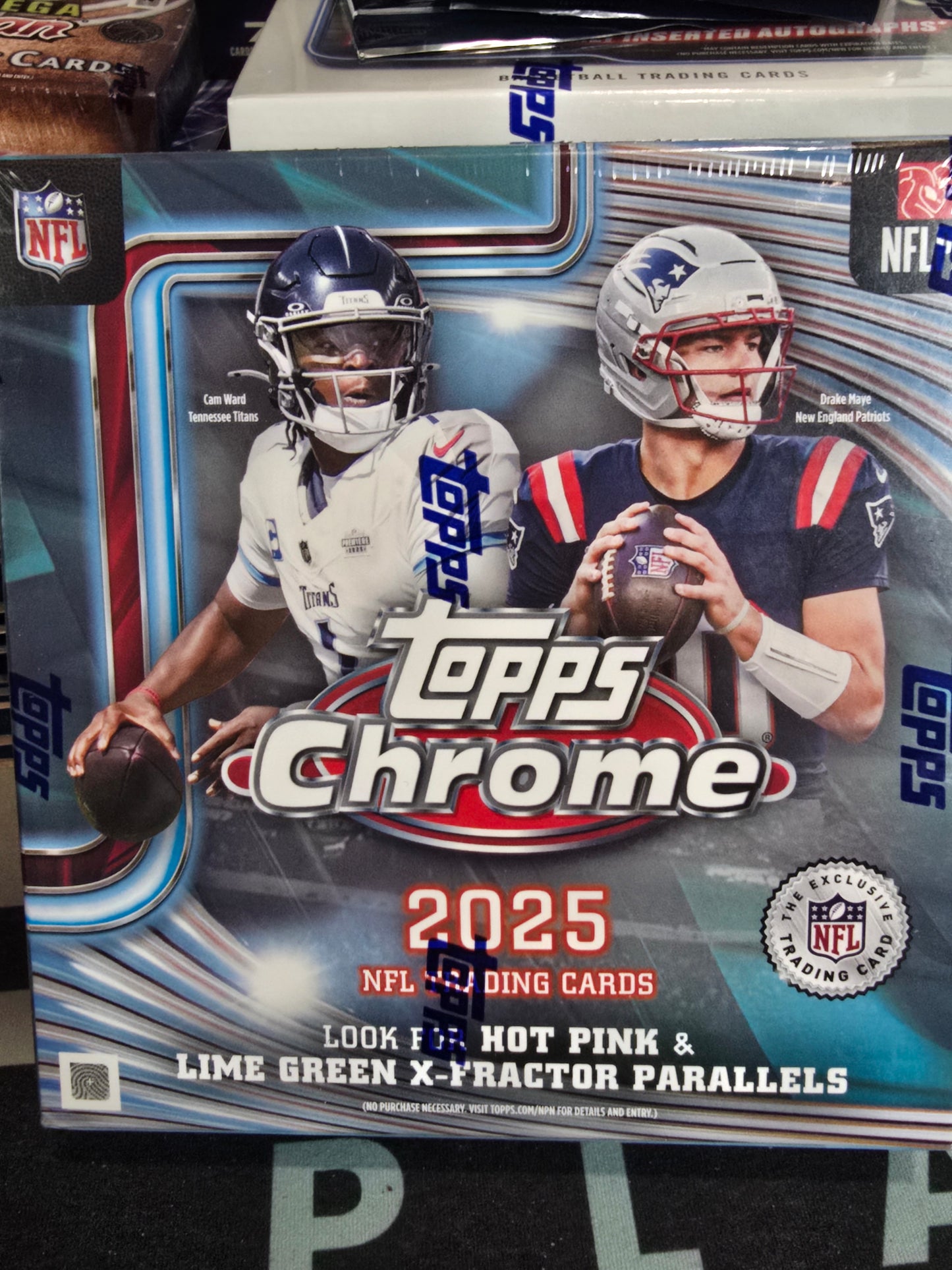 2025 Topps Chrome Football Mega Box