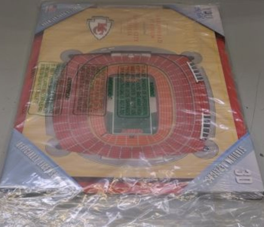 NEW! $59.99 on Amazon Kansas City Chiefs YouTheFan NFL 5-Layer 17 x 13 StadiumViews 3D Wall Art Football