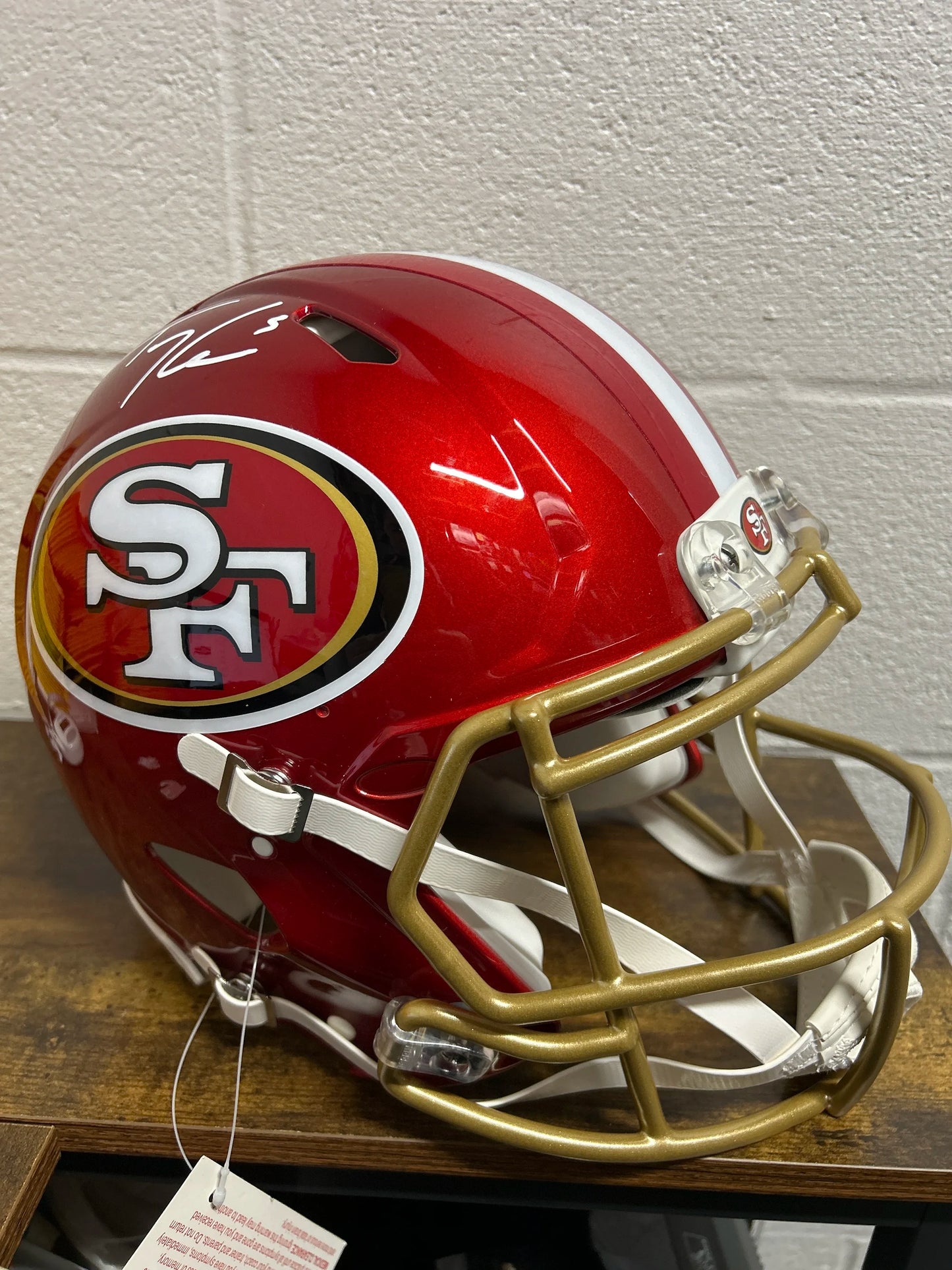 Trey Lance Flash AUTHENTIC 49ers Full Size Helmet Beckett COA