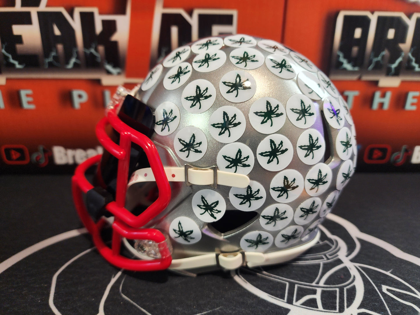 CJ Stroud FLASH Autographed Mini Helmet Ohio State University OSU Texans Beckett COA with visor!