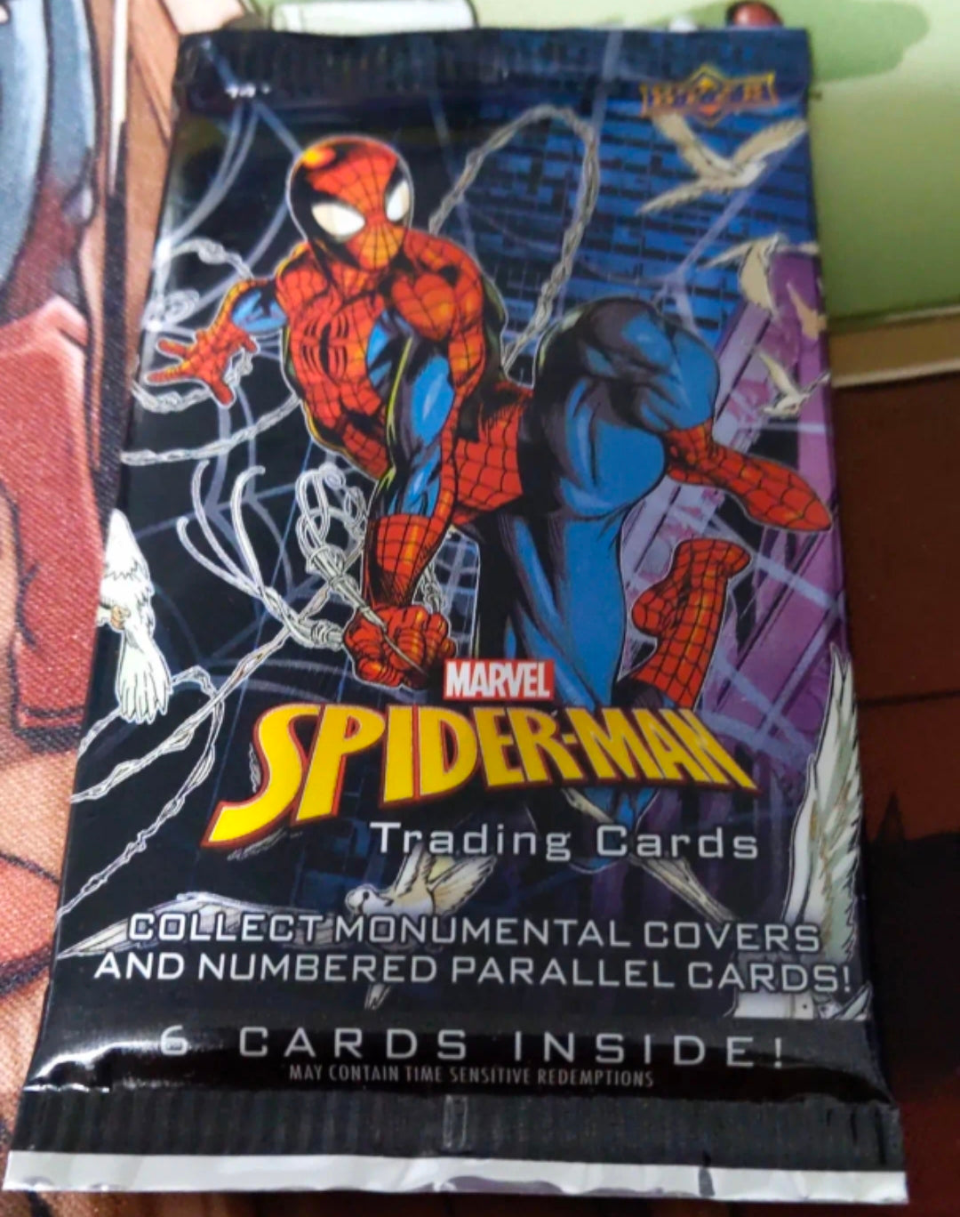 NEW! Marvel Spiderman "Sleeved" Pack Personal Break! Look for original sketch cards!