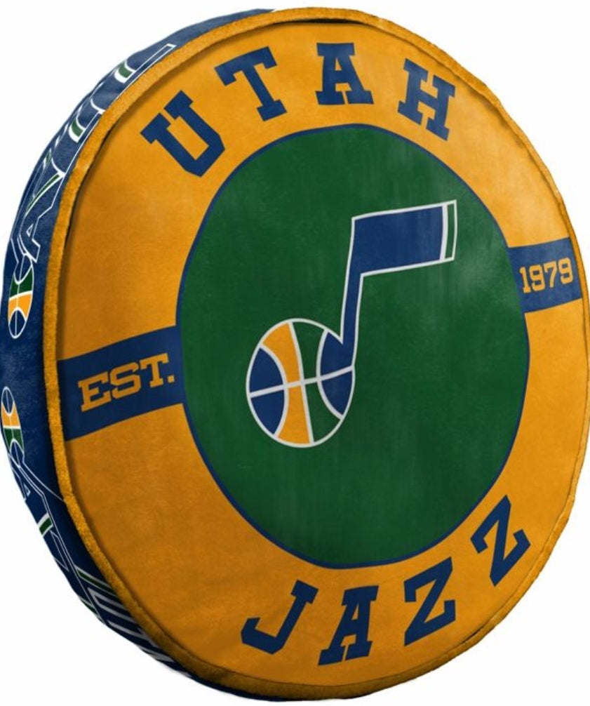 SUPER SOFT! Utah Jazz Northwest 1NBA148000027RET Company Utah Jazz 15" Travel Cloud Pillow, One Size, Multicolor NBA Basketball