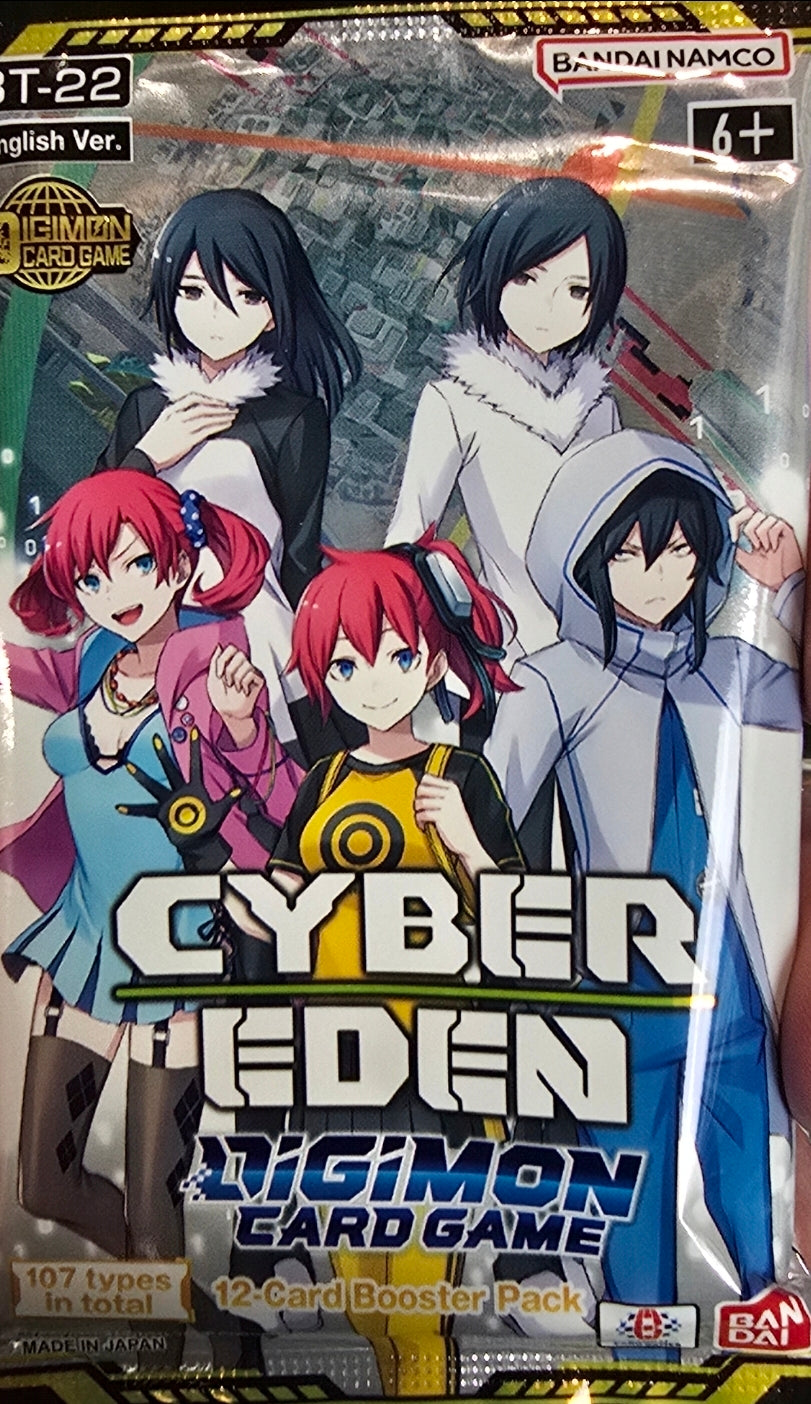B-22 Digimon Cyber Eden Booster Pack
