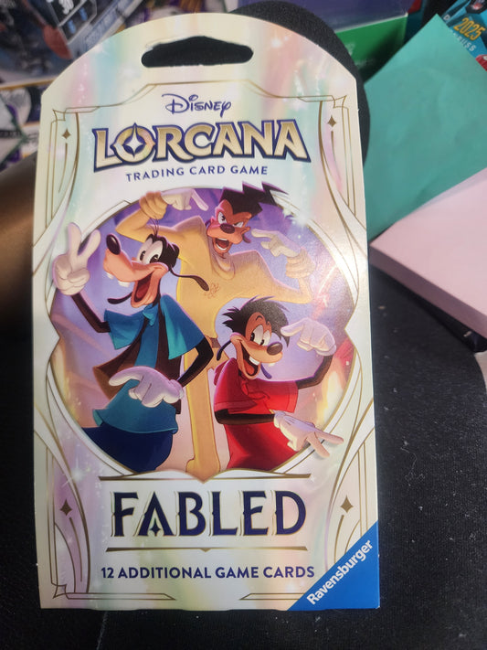 Disney Lorcana FABLED Sleeved Pack Personal Break! 12 cards!