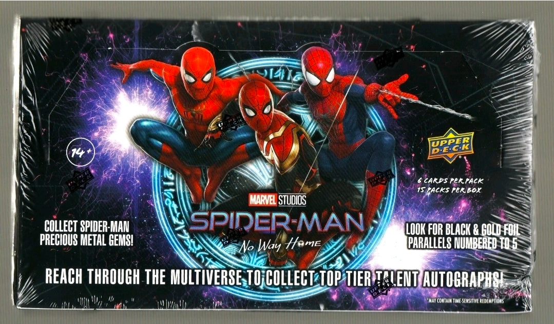Spider-Man No Way Home Upper Deck HOBBY BOX- chase PMGs + autos!