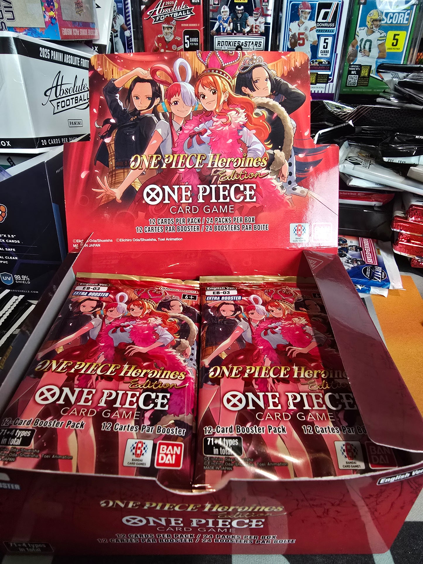 One Piece "Heroines" Booster Pack! 12 cards! Bandai/Namco