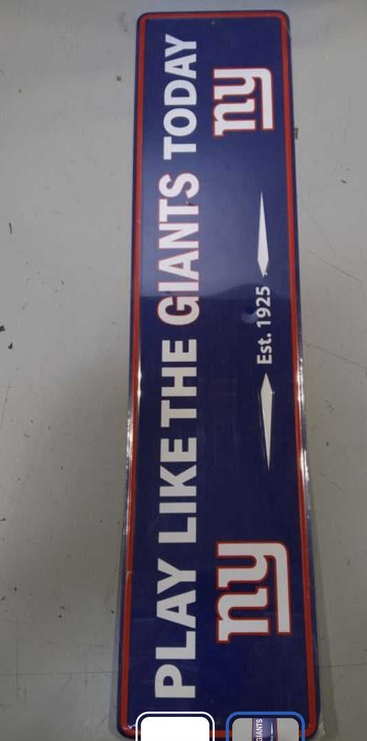 NFL New York Giants Street Sign Wall Plaque