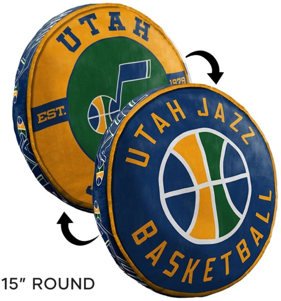 SUPER SOFT! Utah Jazz Northwest 1NBA148000027RET Company Utah Jazz 15" Travel Cloud Pillow, One Size, Multicolor NBA Basketball