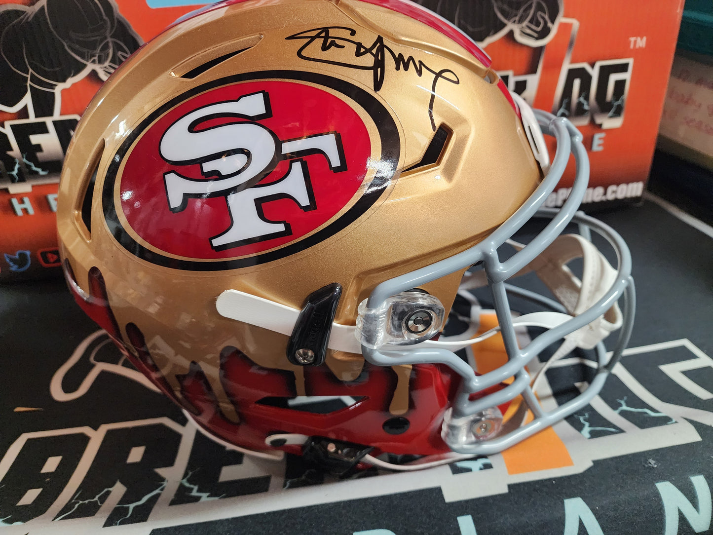 Steve Young Autographed 49ers Speed Flex DRIP Full Size Helmet Radtke COA