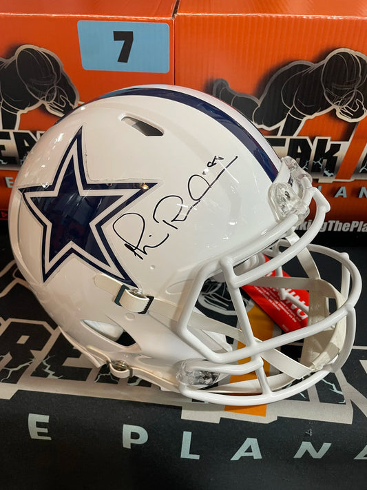 Michael Irvin Throwback AUTHENTIC Cowboys Full Size Helmet Beckett COA