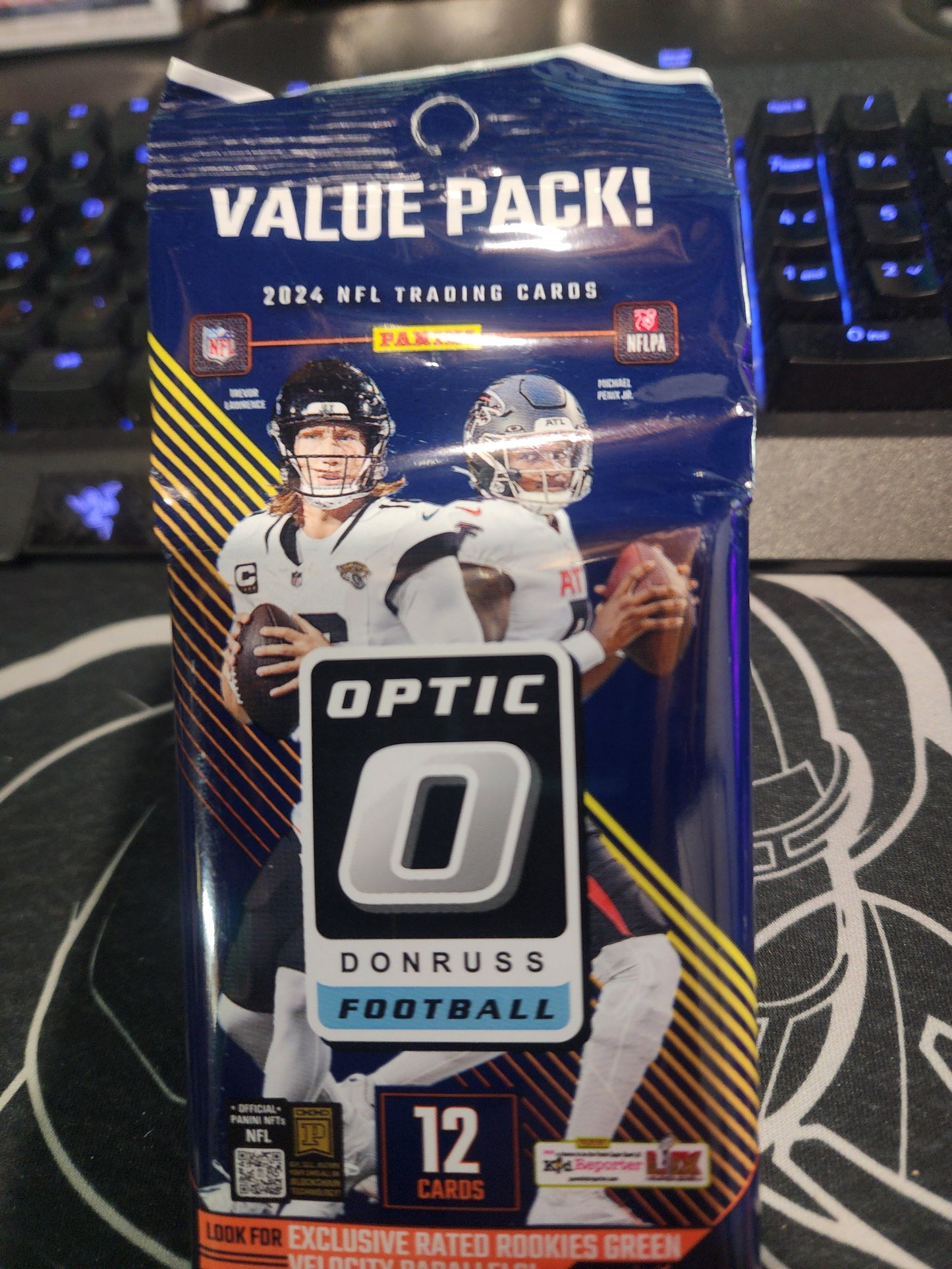 NEW! 2024 Donruss Optic Football Value Pack Personal Break! Look for rated rookies green velocity parallels!