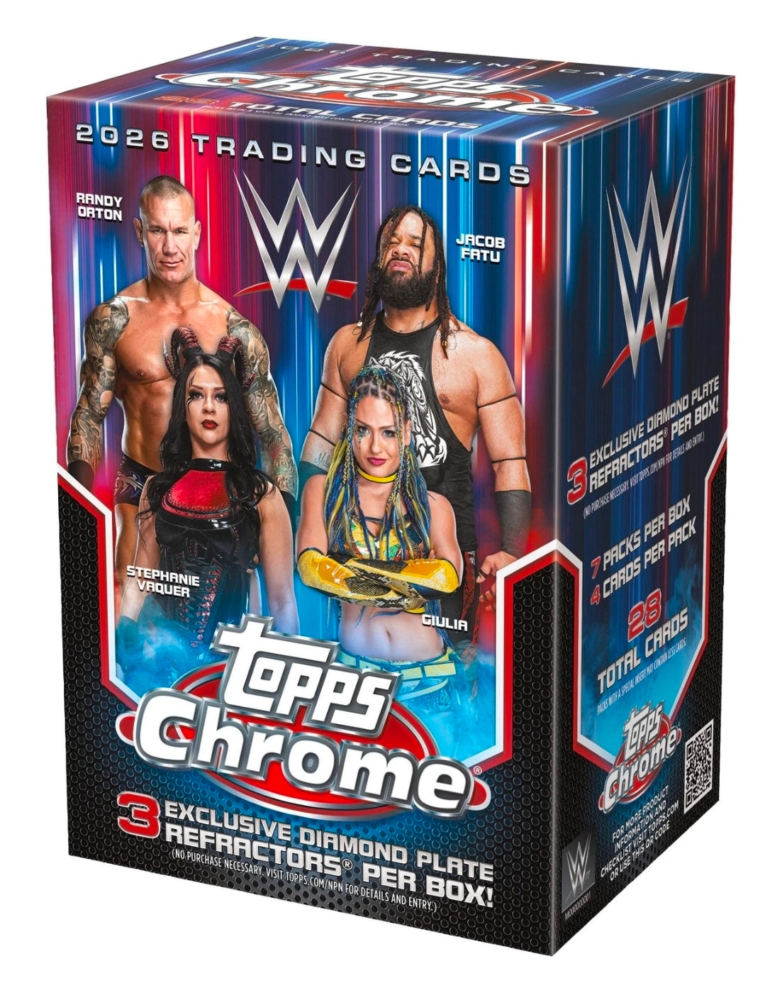 2026 WWE Topps Chrome Wrestling Blaster Box