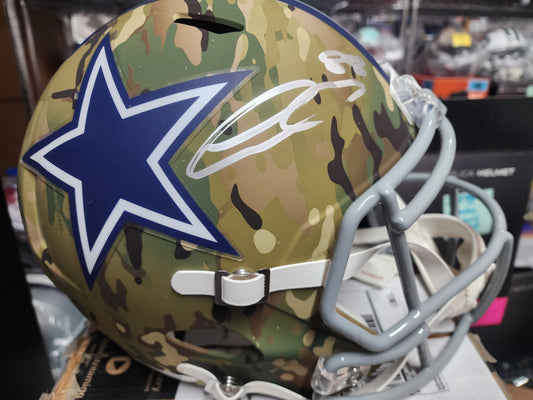 Ceedee Lamb CAMO Specialty Riddell Licensed Autographed Full Size Helmet Dallas Cowboys JSA COA