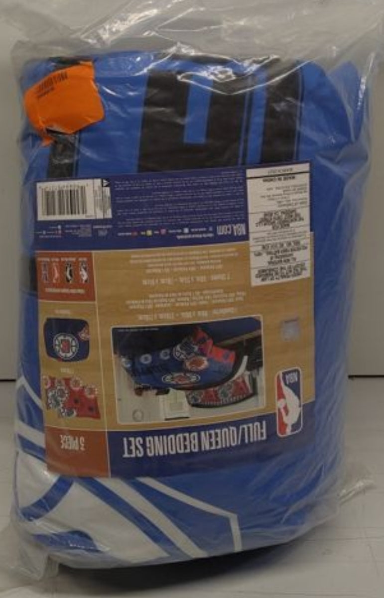 NEW! Northwest The Company NBA Los Angeles Clippers Comforter and Sham Set, Full/Queen, Hexagon