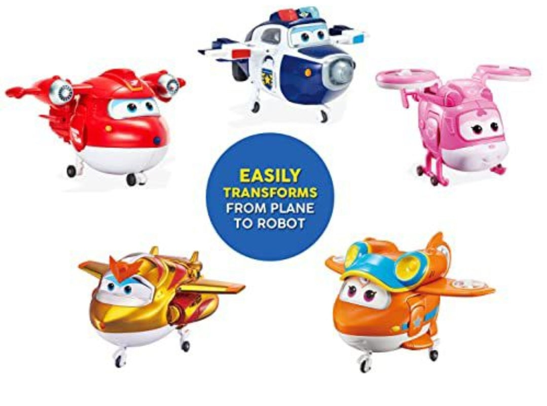 Super Wings! Compare at $39.99... 5-Pack, Jett, Paul, Dizzy, Golden Boy & Sunny Transforming Action Figures Toy Planes for Preschool Kids 3-5 Years