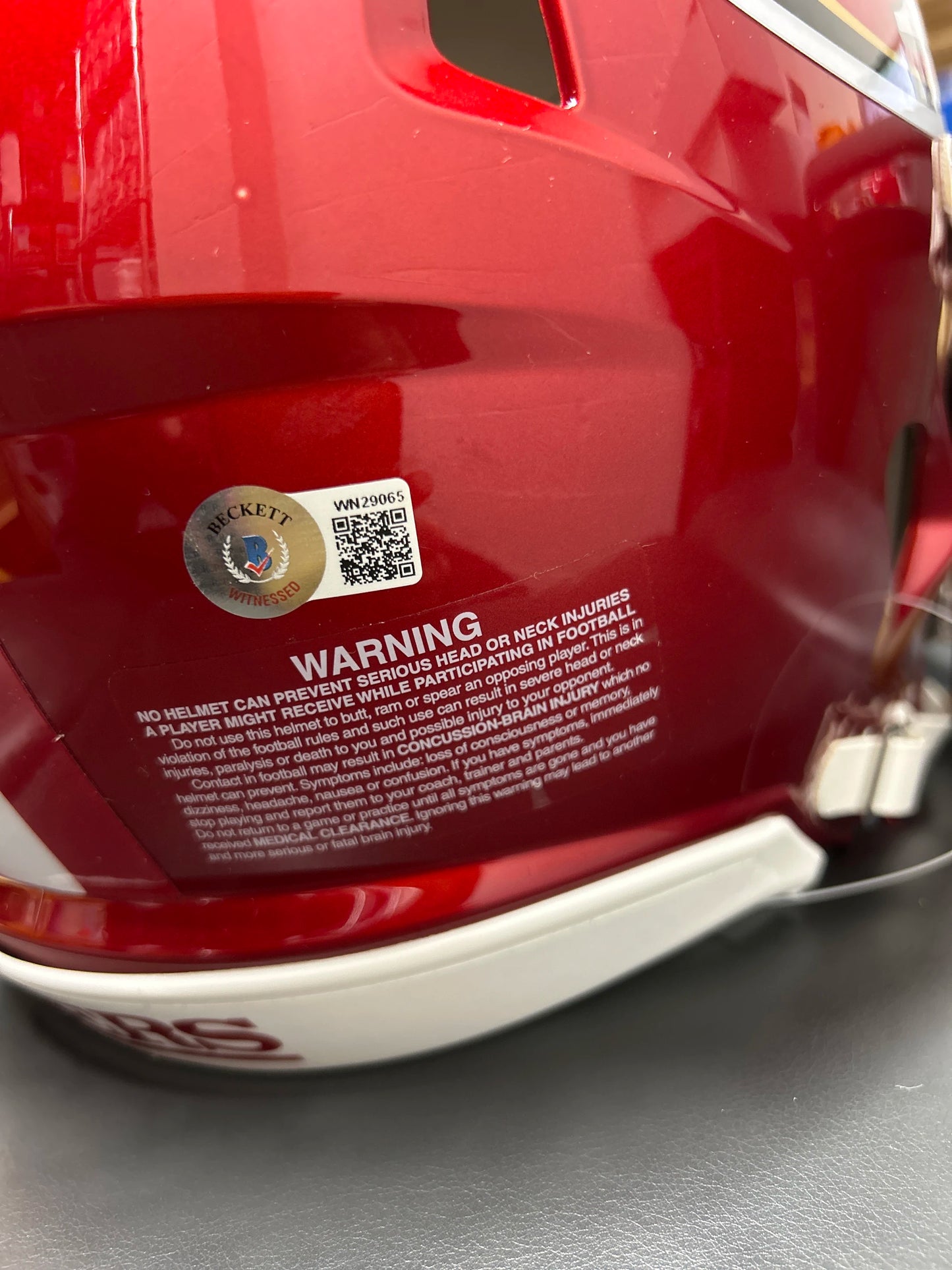 Trey Lance Flash AUTHENTIC 49ers Full Size Helmet Beckett COA