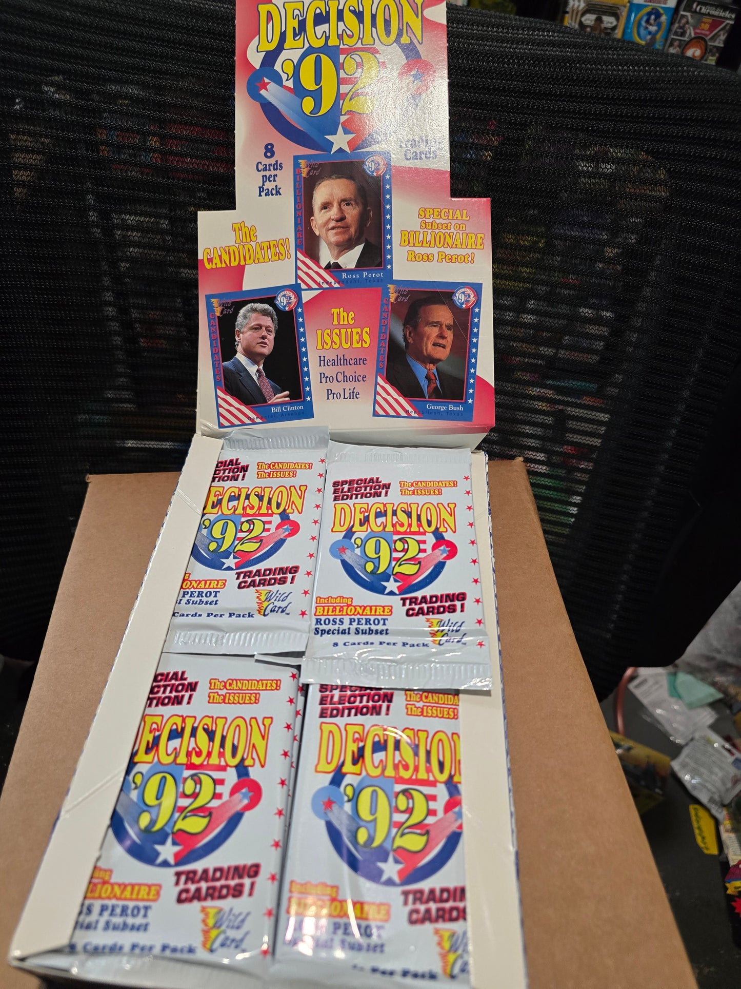 1992 Wildcard Decision '92 Trading Cards Pack! Clinton Bush Perot
