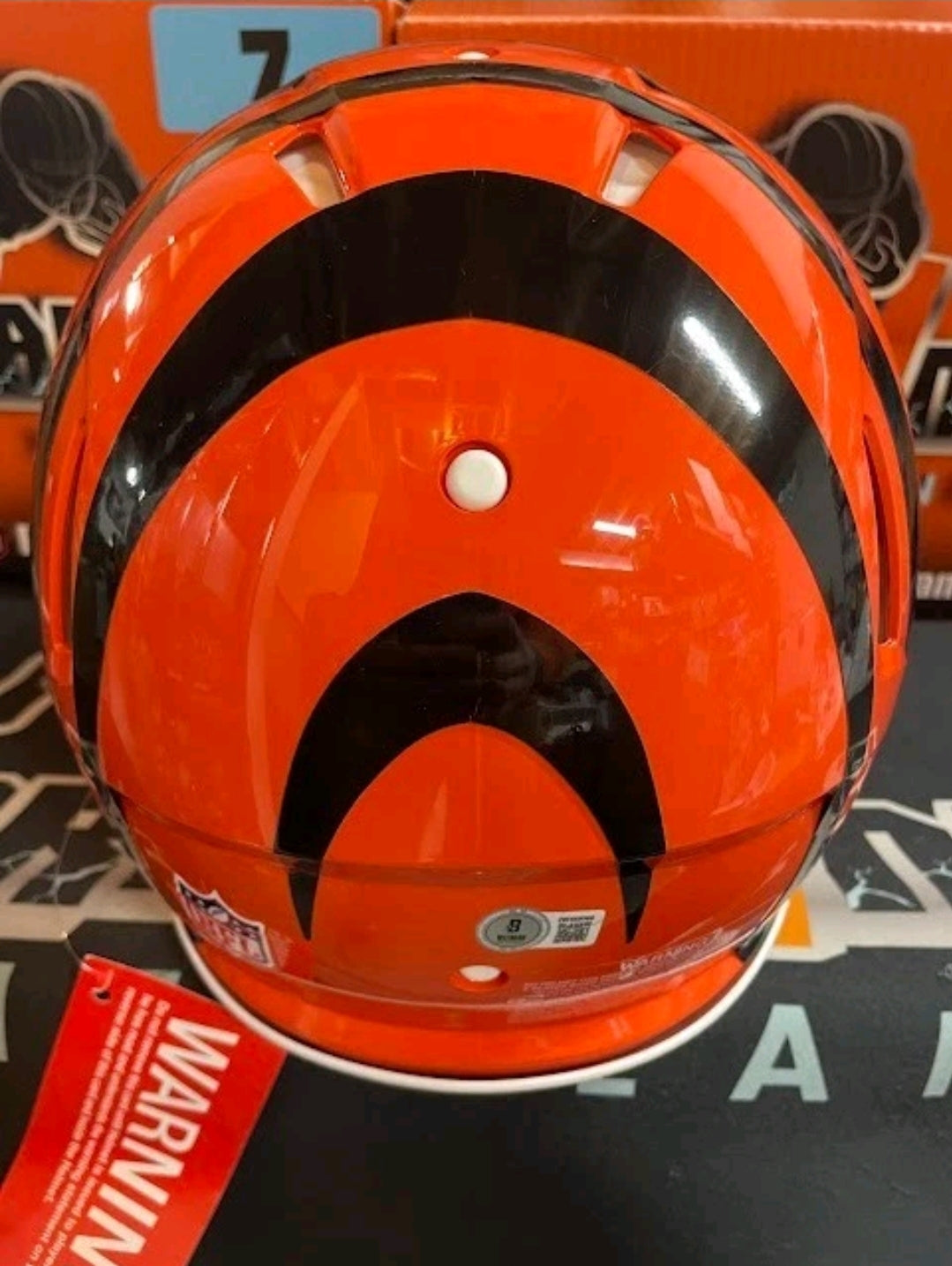 Jamaar Chase Autographed AUTHENTIC Bengals Full Size Helmet Beckett COA