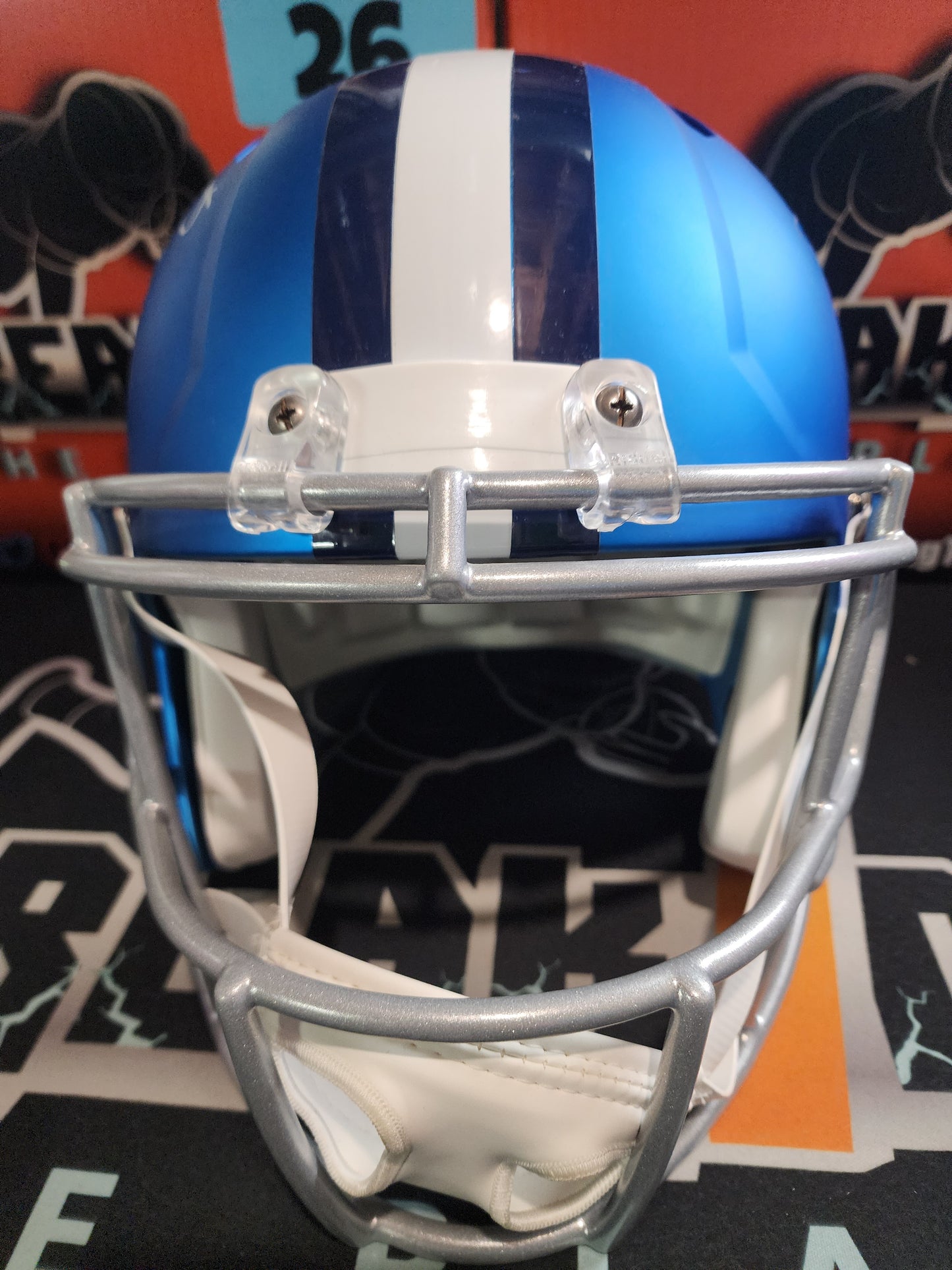 WOW! Emmitt Smith RARE True BLAZE Autographed Full Size Helmet Dallas Cowboys Prova COA