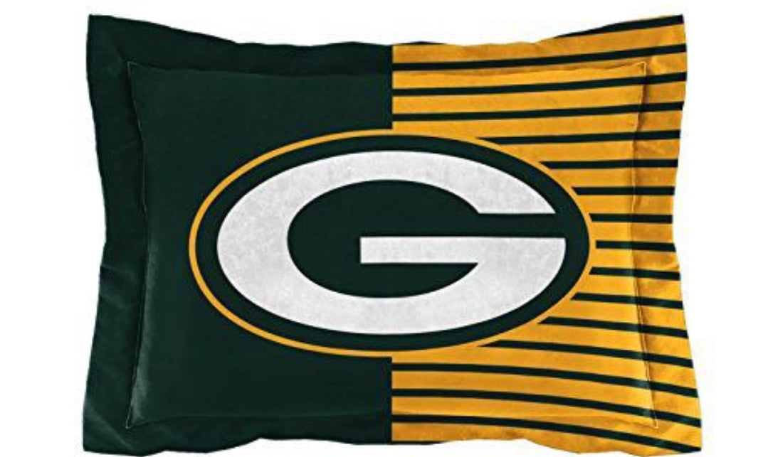 BRAND NEW! Compare at $89.99 - Northwest NFL Green Bay Packers Comforter and Sham Set, Twin, Draft Football