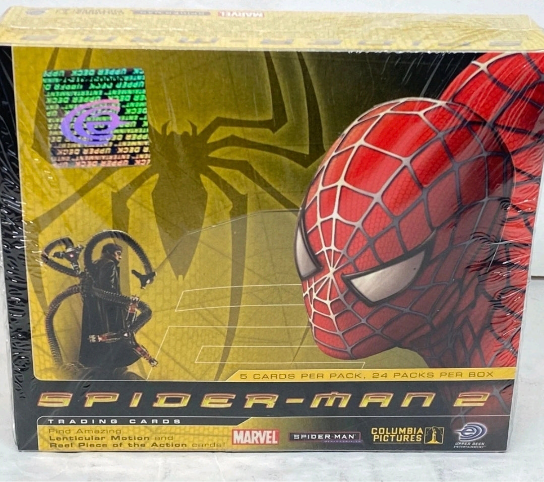 RARE! 2004 Spider-Man 2 Movie Cards Hobby Box - 24 packs!