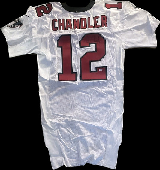 Chris Chandler Autographed GAME USED Atlanta Falcons Jersey PSA COA