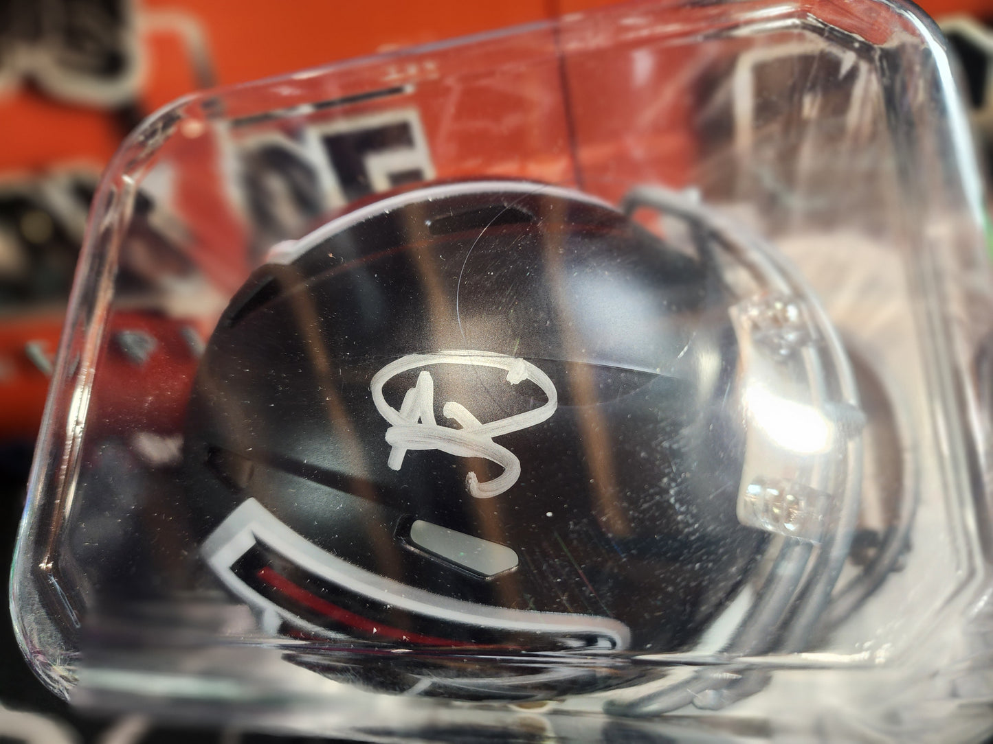 Andre Rison Autographed Mini Helmet Atlanta Falcons Beckett COA