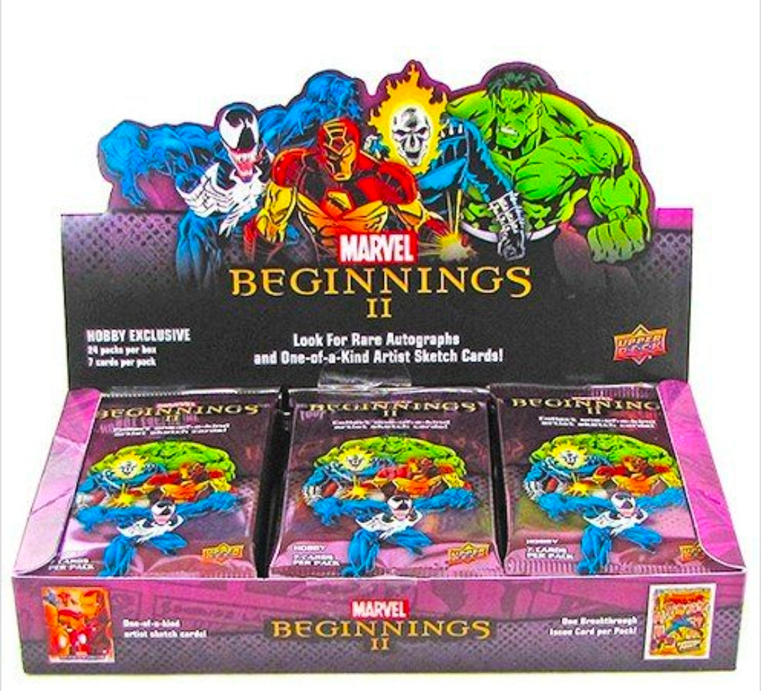 FULL BOX Marvel 2012 Beginnings Series 2 Hobby Box - 24 packs!