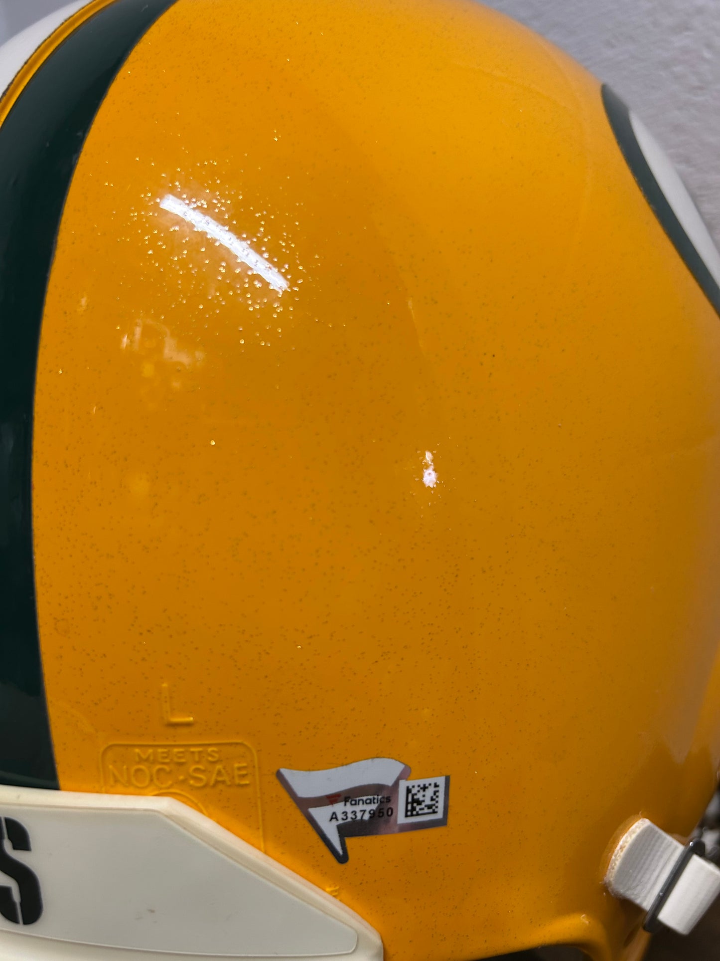 Aaron Rodgers AUTHENTIC Autographed Full Size Helmet Green Bay Packers Fanatics COA