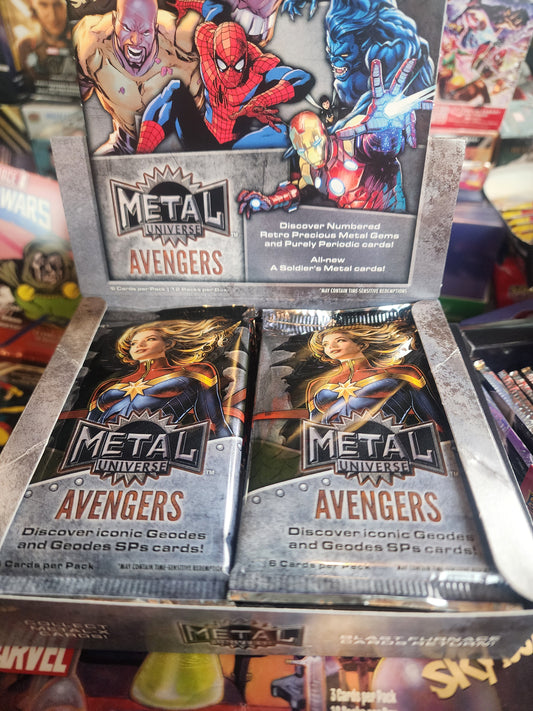 Marvel Metal Universe Avengers Hobby Pack - Hunt for Precious Metal Gems!