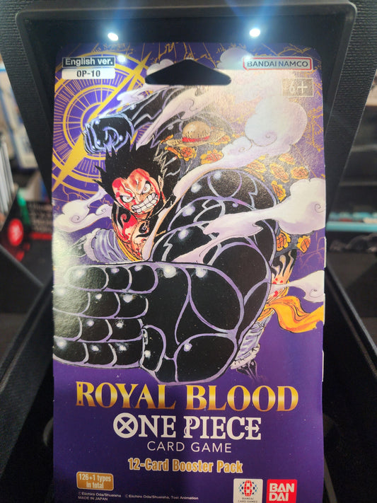 NEW! One Piece Royal Blood Sleeved Booster Pack personal break! 12 cards! Bandai/Namco