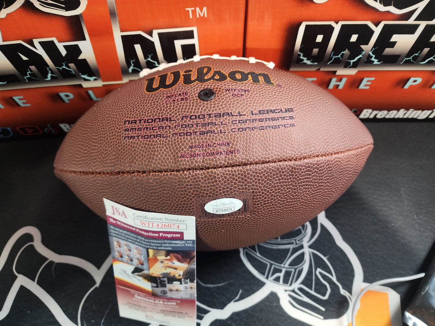Darren Woodson Autographed Football JSA COA Dallas Cowboys