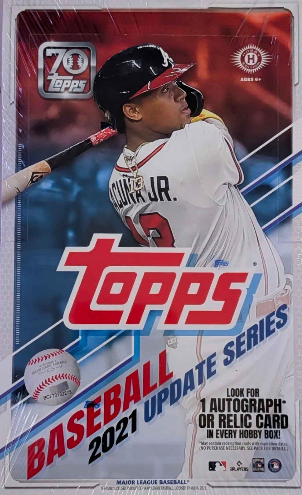 2021 TOPPS BASEBALL Update Series HOBBY BOX - 1 auto/relic!