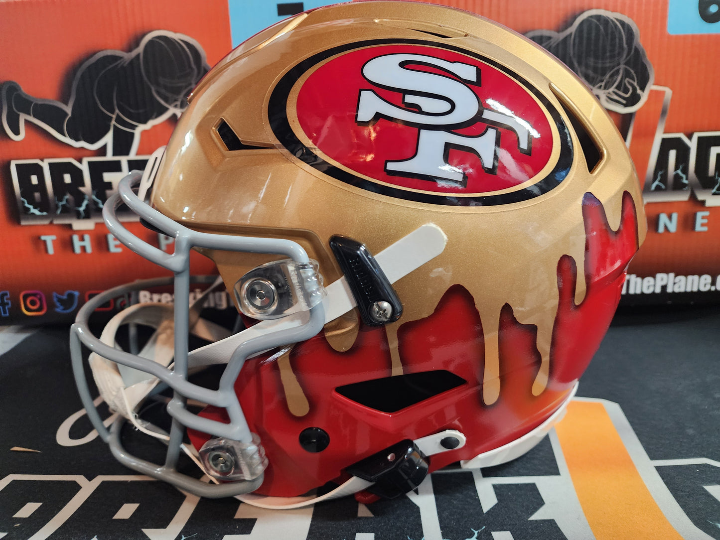 Steve Young Autographed 49ers Speed Flex DRIP Full Size Helmet Radtke COA