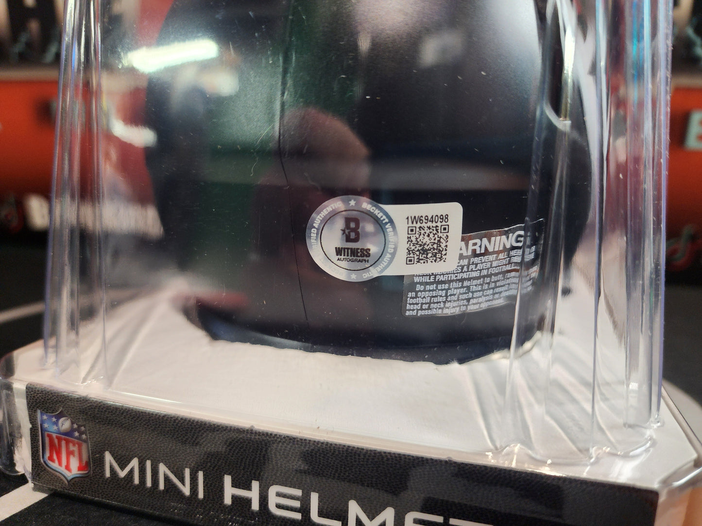 Andre Rison Autographed Mini Helmet Atlanta Falcons Beckett COA