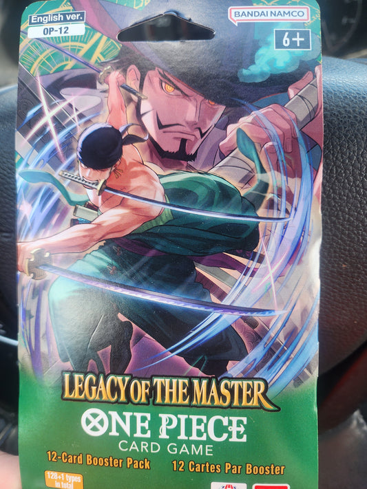 One Piece Legacy of the Master Sleeved Booster Pack personal break! 12 cards! Bandai/Namco