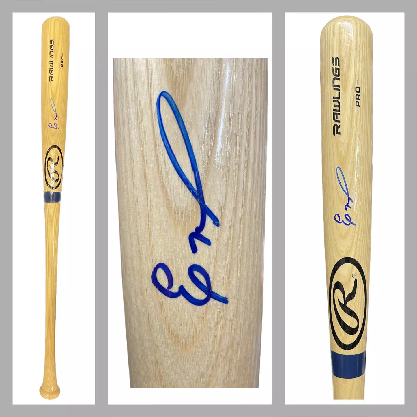 Eloy Jiménez White Sox Autographed Wooden Rawlings Baseball Bat with JSA COA