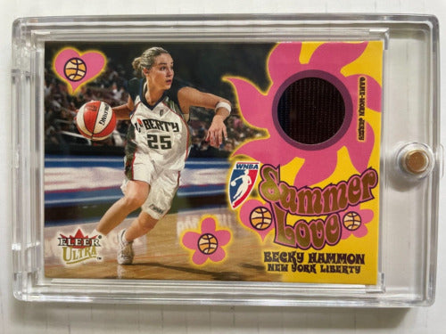 Becky Hammon 2002 WNBA Fleer Skybox GW Game Worn Jersey Patch New York Liberty